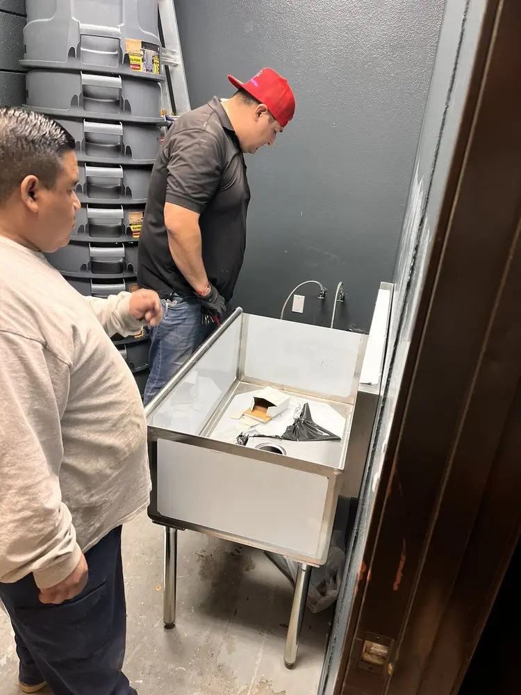 Commercial plumbing and sink installation in Austin Village